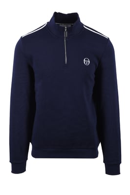 SERGIO TACCHINI LOCCHI HALF ZIP MARITIME BLUE/WHITE