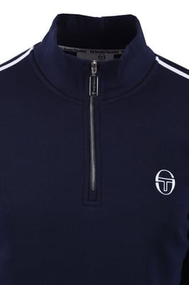SERGIO TACCHINI LOCCHI HALF ZIP MARITIME BLUE/WHITE