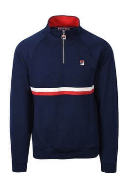 FILA ROLANDO HALF ZIP FILA NAVY/GARDENIA/FILA RED