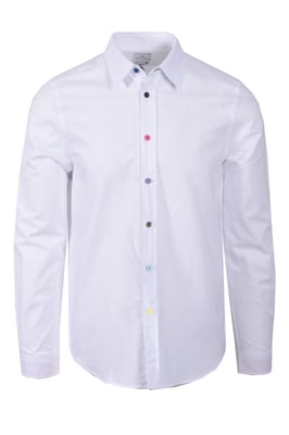 PAUL SMITH LS TAILORED FIT SHIRT WHITE