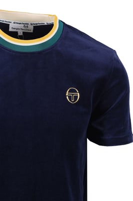 SERGIO TACCHINI MONTE VELOUR T-SHIRT MARITIME BLUE