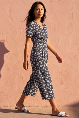 Petite Crop Jumpsuit
