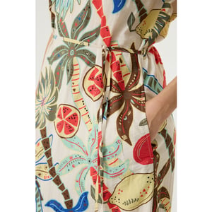 Garcia Jeans R260280 ladies dress ecru dessin