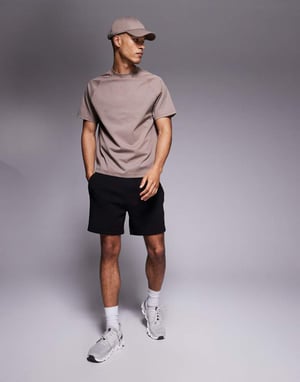 4505 running performance waffle t-shirt in taupe grey