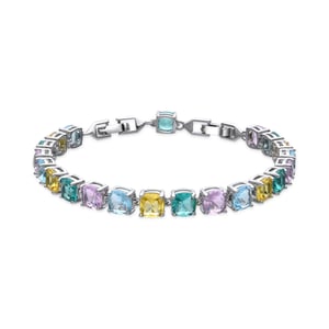 Luxenter Armband met zilveren afwerking en veelkleurige zirkonia - Dow