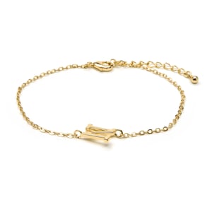 Luxenter Armband met 18-karaats geelgouden afwerking - Alphabet