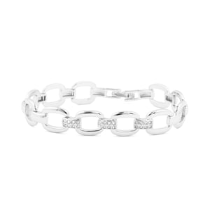 Luxenter Armband met schitterende zirkonia en rhodiumafwerking - Insio