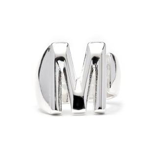 Luxenter Ring met zilveren afwerking - Alphabet