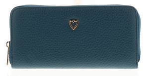 Womens Slimline Clutch Purse Lust Zip Fastening navy