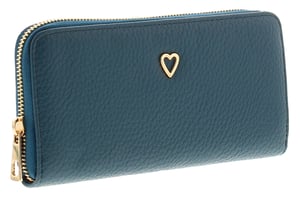Womens Slimline Clutch Purse Lust Zip Fastening navy
