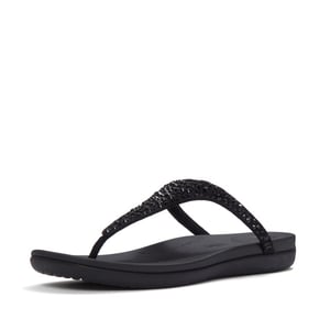 FitFlop Solay mixed-crystal toe-post sandals