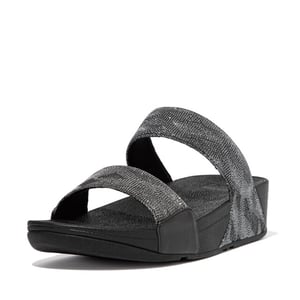 FitFlop Lulu dames slide geo glitz met glitters en patroon