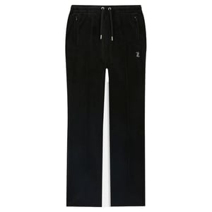 Juicy Couture Tina velour track pant with diamante branding
