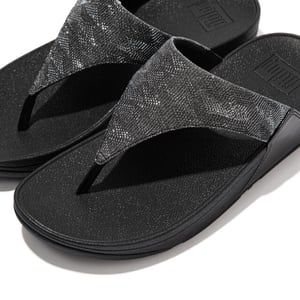 FitFlop Lulu toe post geo glitz