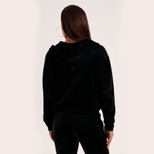 Juicy Couture Iccle diamante oversized cropped hoodie