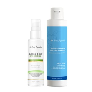 AVANCERAT KERATIN HÅR VÅRD SHAMPOO 100ML + SLEEK & SHINE TORR HÅROLJA 60ML