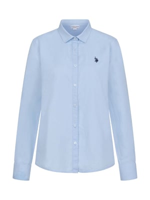 U.S. Polo Assn. dames linnen blouse van linnen-katoenmix