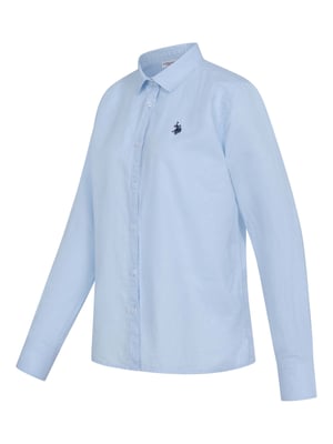 U.S. Polo Assn. dames linnen blouse van linnen-katoenmix