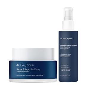 AVANCERAT MARINT KOLLAGEN HUDREPARANDE ANSIKTS SERUM 30ml + MARINT KOLLAGEN HUDUPPFYLANDE DAGKRÄM 50ml