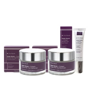 Snake Venom + Collagen Wrinkle Filler Eye Cream 15 ml + Snake Venom + Collagen Wrinkle Filler Day Moisturiser 50ml + Snake Venom + Collagen Wrinkle Filler Night Moisturiser 50ml