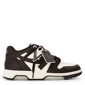 Men's Off White Out Of Office Classic Trainers, Trademark Branding in Chocolate Cream