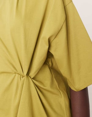 ARRANGE jersey knot detail oversized t-shirt in olive