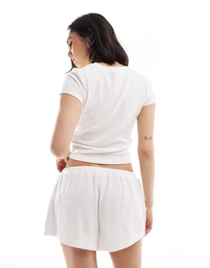 Cotton On lightweight beach shorts in white