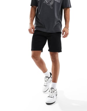 Jack & Jones femficksshorts i svart
