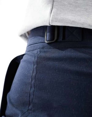 Marshall Artist zip sidoficka shorts i marinblå