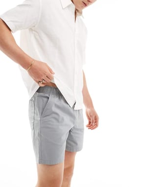 Jack & Jones chinoshorts med dragsko i midjan i grått