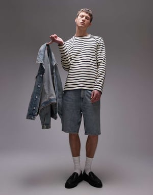 Tommy Jeans Isaac relaxed denim shorts in medium wash
