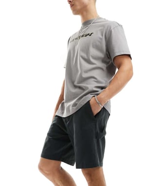 Obey Big Timer Twill Snickarshorts i svart