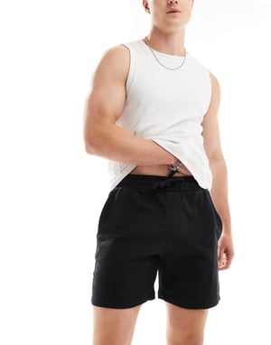 ONLY & SONS lösa sweatshorts i svart