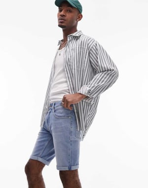 Tommy Jeans Ronnie denim shorts in medium wash