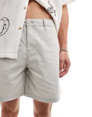 ASOS DESIGN chinoshorts i sten