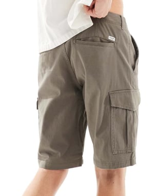 Jack & Jones cargoshorts i brunt
