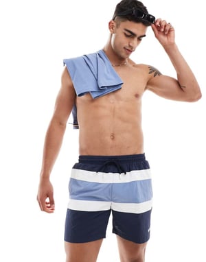 Boss Rico badshorts i blått