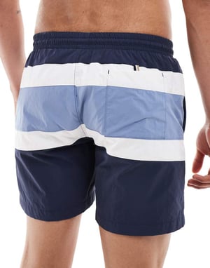 Boss Rico badshorts i blått