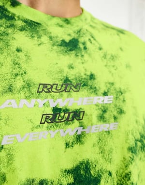 Under Armour Run Anywhere short sleeve t-shirt in green