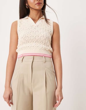 ASOS DESIGN tailored tapered trousers in stone