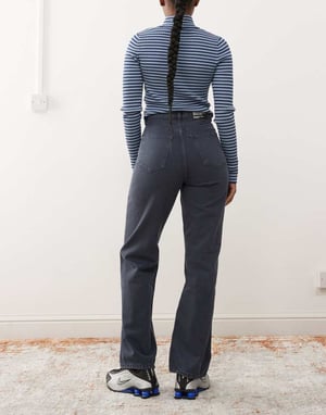 Dr Denim Echo straight leg jeans in washed navy