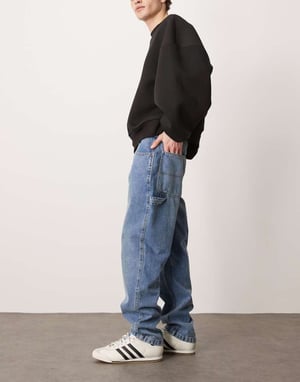 Dickies garyville regular fit denim jeans in rinsed blue with fade
