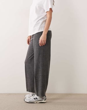 Miss Selfridge tailored wide leg trouser in grey