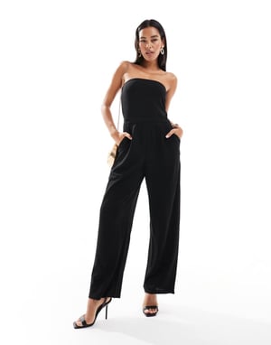 JDY bandeau jumpsuit i svart