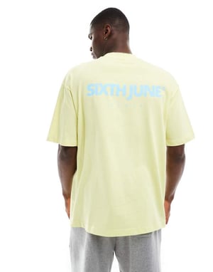 Sixth June essentials t-shirts i gult