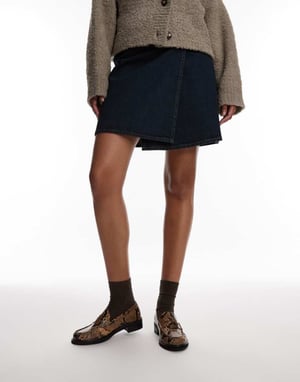Topshop Carter loafers with ruched detail in snake print