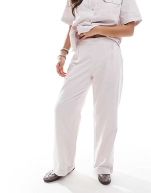 JJXX pyjama style trousers in pink stripe
