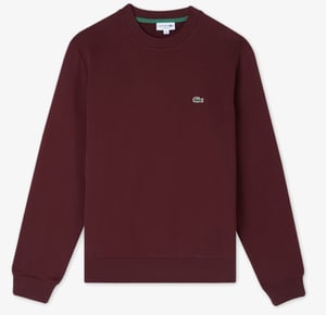 Lacoste Men's Crew Neck Sweatshirt Bordeaux