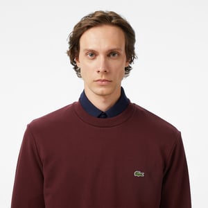 Lacoste Men's Crew Neck Sweatshirt Bordeaux