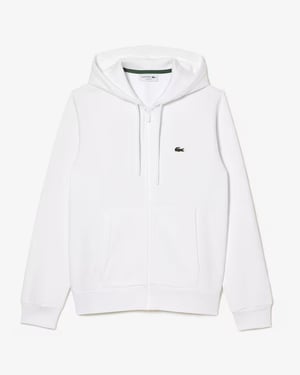 Lacoste Men's Zip Up Sweatshirt White